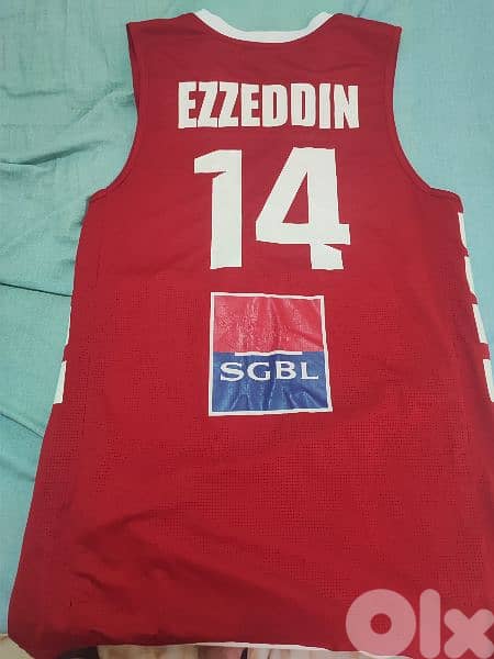 Retro Lebanon Basketball Jersey FIBA 2019 Karim Ezzedin XL 1