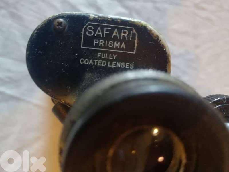 Safari vintage binocular 8 x 40 including neck strap & hard bag 3