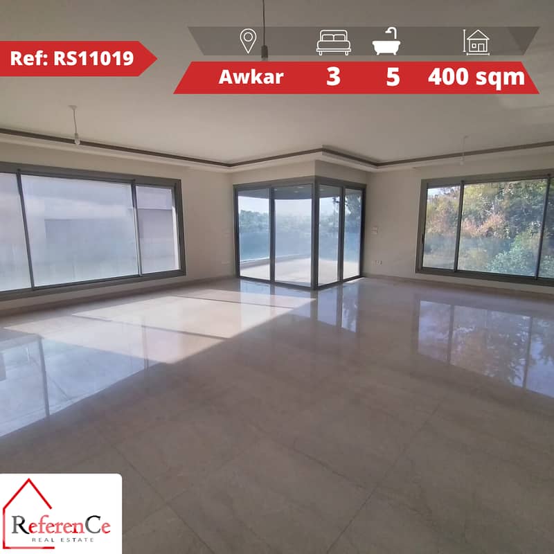 Apartment with Terrace in Awkar. شقة مع تراس في عوكر 0