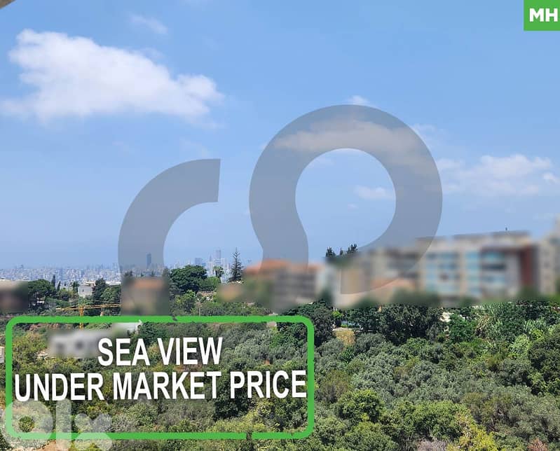 1400sqm land with Stunning Sea View in yarze/اليرزة  REF#MH110553 0