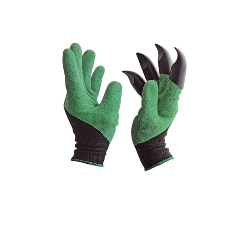 Garden Genie Gloves: Rubber Gardening Gloves for Raking  & Digging 0
