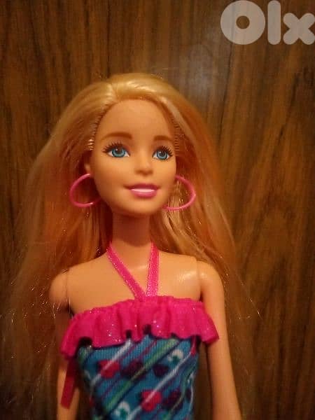 RAINBOW HAIR Barbie great doll Mattel 2015 long hair+Shoes=24$ 3