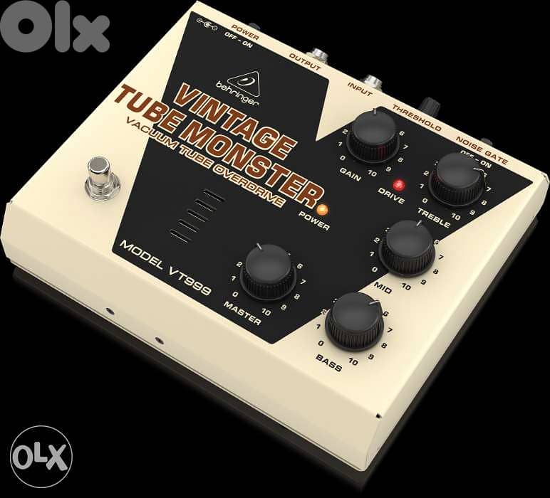Behringer VT999 Vintage Tube Monster Overdrive Pedal,12AX7 Preamp Tube 1