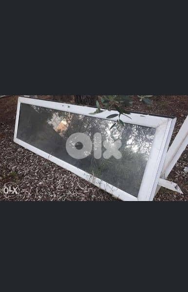 شباك المنيوم درفتين وباب المنيوم درفتين 0