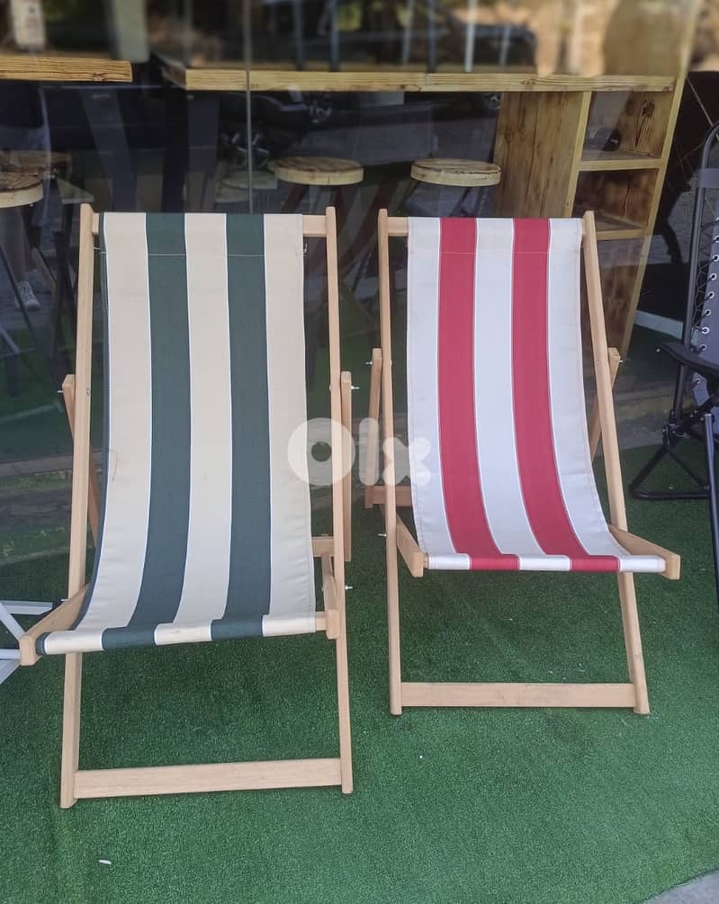 كرسي بحر خشب 0