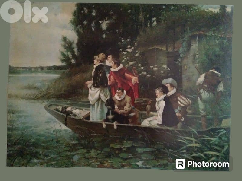 Old English Oil Painting on canvas 3