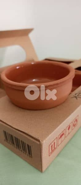 زجاجيات 6 كاسات فخار للحلويات او استعمالات اخرى 1