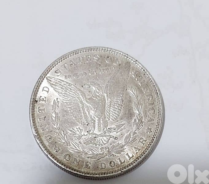USA One Morgan Dollar silver Coin year 1881 weight 26.5 grams. 1