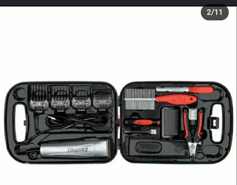 ZOOFARI PET HAIR TRIMMER. with 13 pcs of accessories/4$delivery 1
