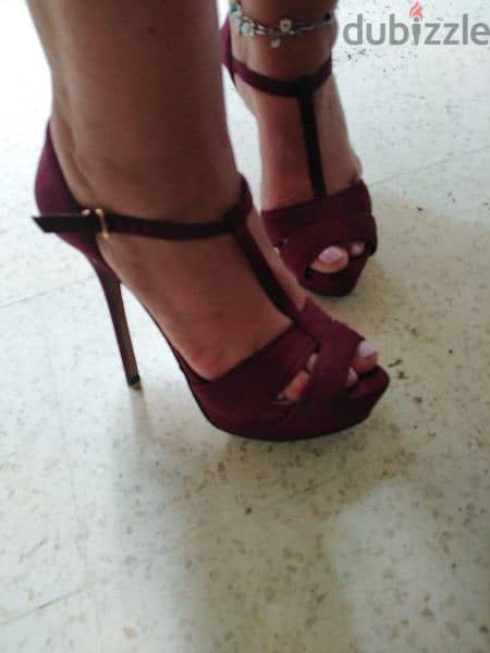 shoes 2 pieces orange and bordaut very comfortable 0