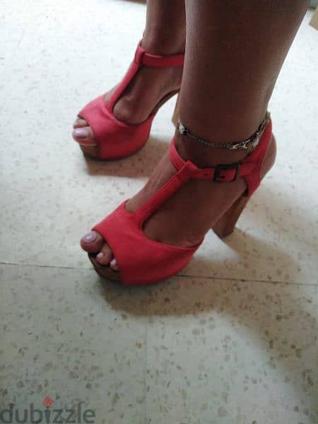 shoes 2 pieces orange and bordaut very comfortable 1