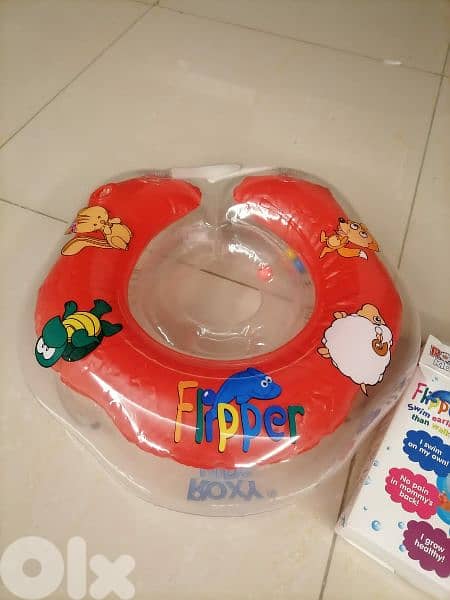 5 items:2 Intex baby floats +baby neck ring +float ring +boat mcqueen 9