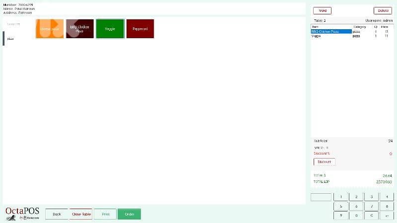 POS for restaurants with tablet app 1