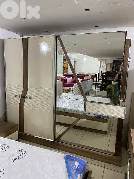 اوضة نوم سحاب تركية تخت بفتح مكانيزيوم 0