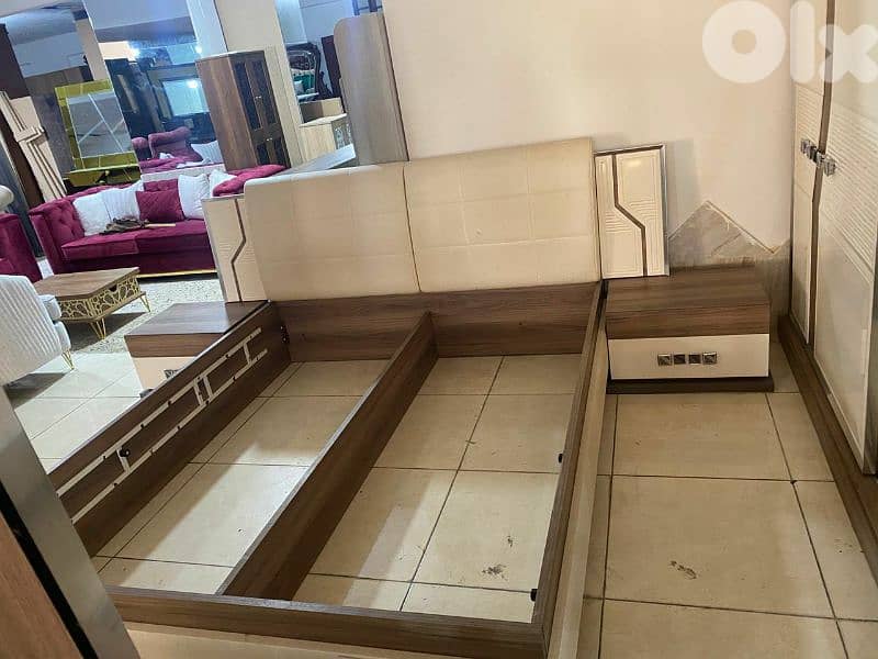 اوضة نوم سحاب تركية تخت بفتح مكانيزيوم 8