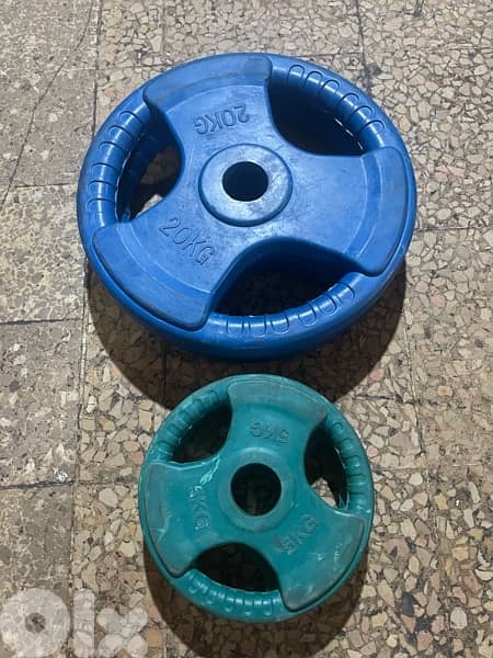 Olympic plates coloured new 50kg very good quality 0