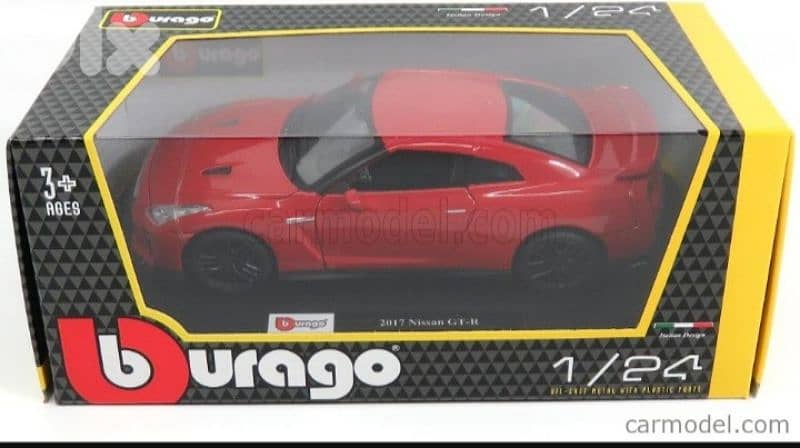 Nissan Skyline GT-R (2017) diecast car model 1:24 4