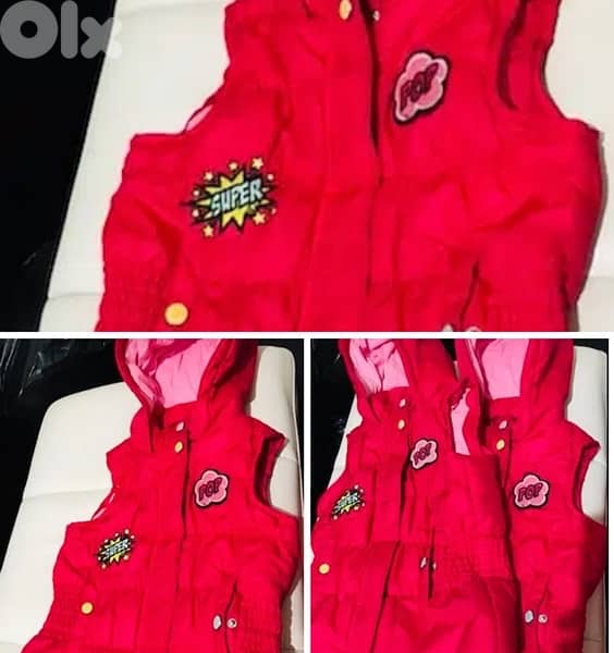 Both Gilet-Jackets . . red sizes: 4-5 & 5-6 years old 0