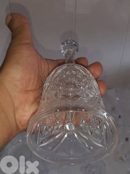 جرس كريستال روسي نقي منقوش 2