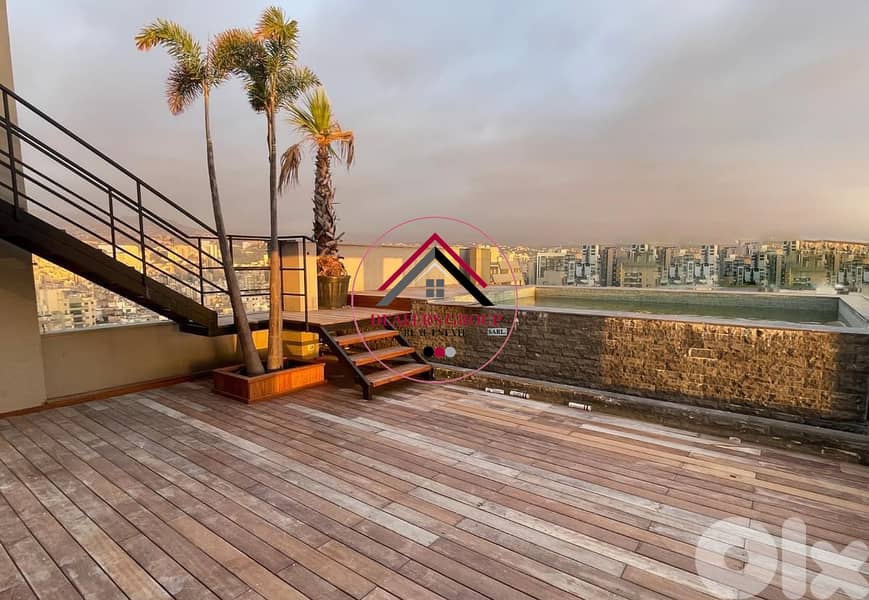 Private Pool ! Modern Penthouse Duplex for sale in Achrafieh 0
