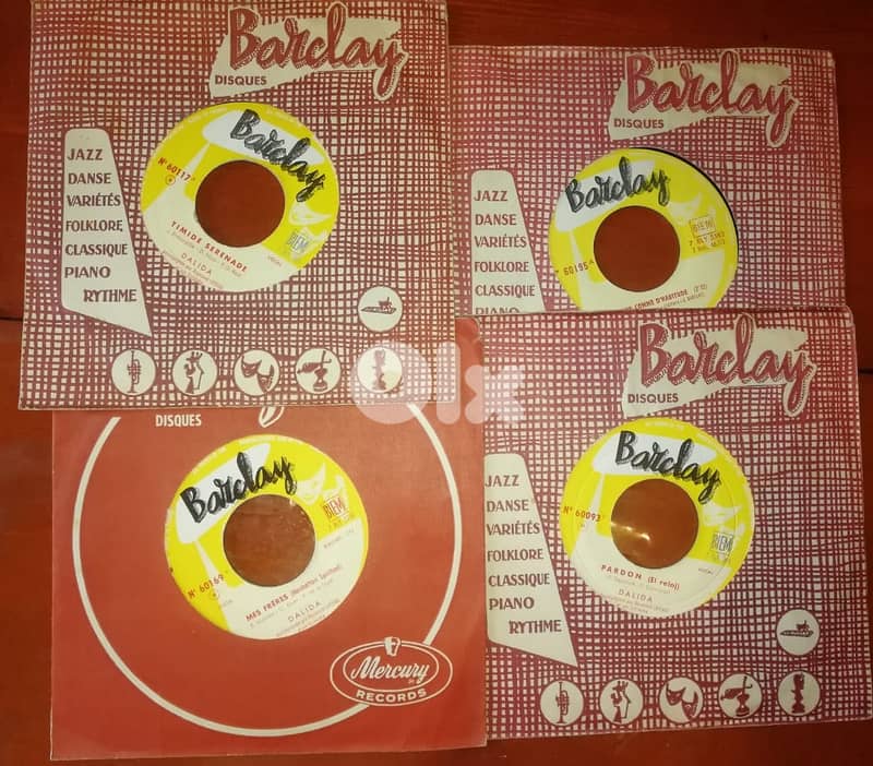 Dalida 4 Barkley vinyl 45t 7" in v good cond 0