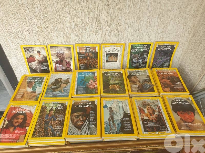 huge collection of national geographic,240 magazines,for all ages 4