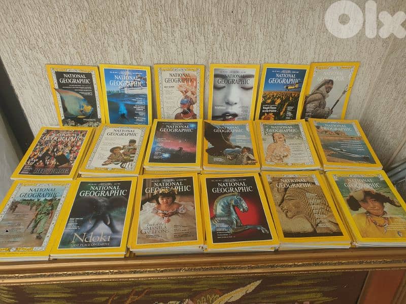 huge collection of national geographic,240 magazines,for all ages 8