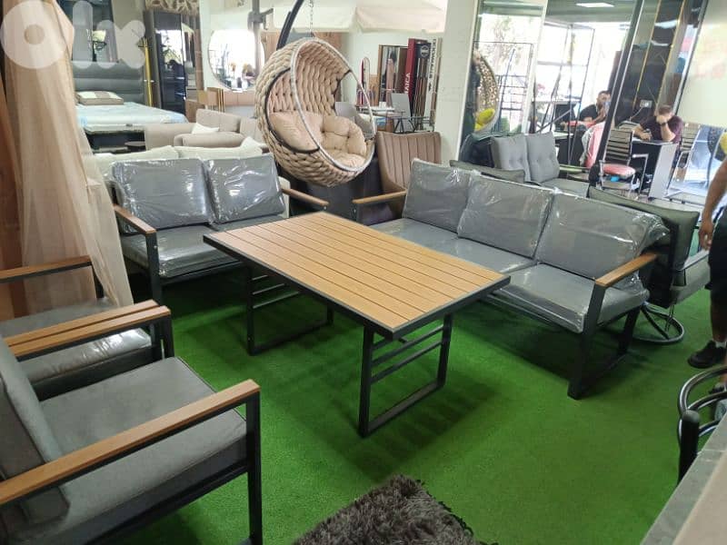 set outdoor طقم ستيل للخارج 7مقاعد 1