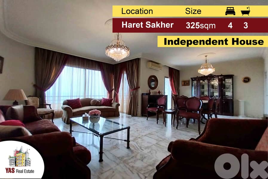Haret Sakher 325m2 | Independent House  | View | Prime Area | YV 0