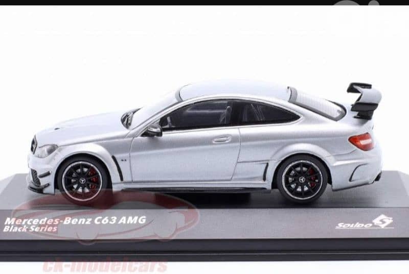 Mercedes C63 AMG Black Series diecast car model 1;43 2