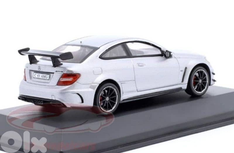 Mercedes C63 AMG Black Series diecast car model 1;43 3