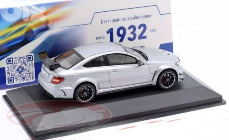 Mercedes C63 AMG Black Series diecast car model 1;43 4