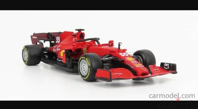 Ferrari SF21 Carlos Seinz Jr diecast car model 1;43 3