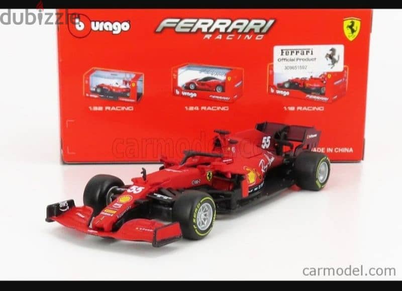 Ferrari SF21 Carlos Seinz Jr diecast car model 1;43 4