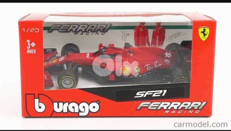 Ferrari SF21 Charles Leclerc diecast car model 1;43. 6