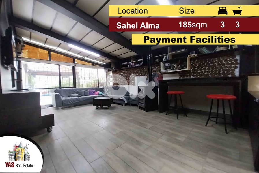 Sahel Alma 185m2 | 110m2 Terrace / Garden | Payment Facilities | IV | 0