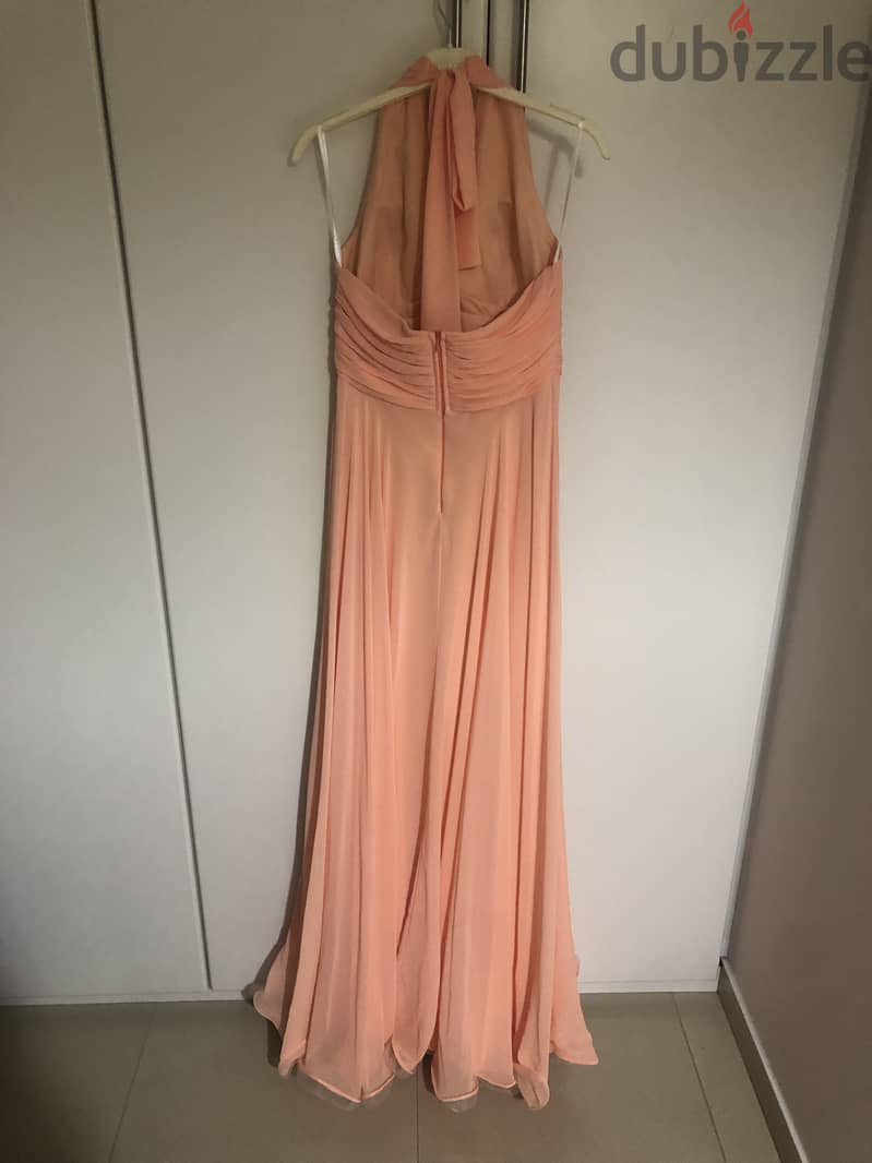 Doridorca salmon maxi dress 1