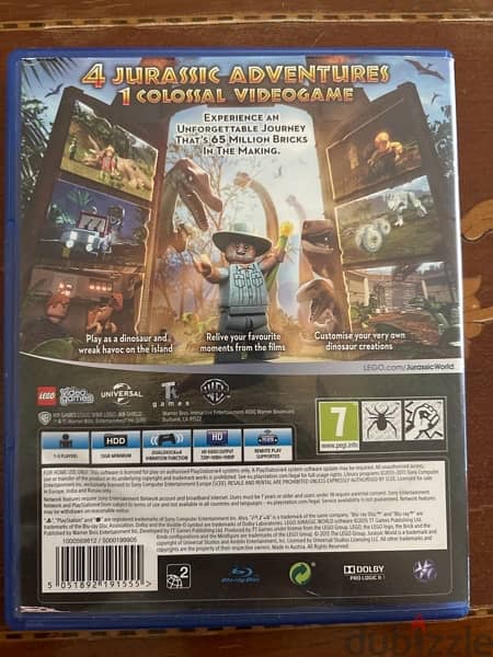 ps4 Jurassic world Lego 1
