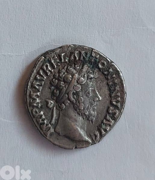 Marcus Auerlius Roman Emperor silver Denarius 0
