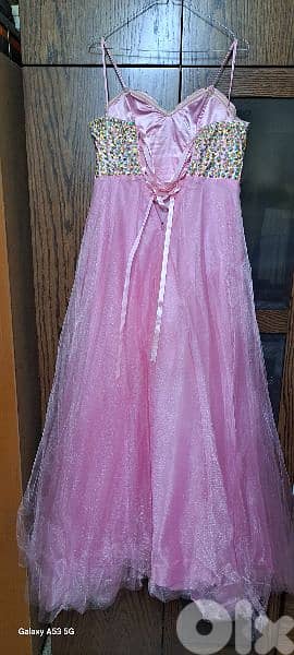 For Sale: Stunning Pink Princess Dress - Size 38, Worn Only Once! 1