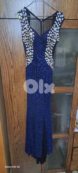 For Sale: Dark Blue Dress - Formal Events, Size 38, Worn Only Once! 1