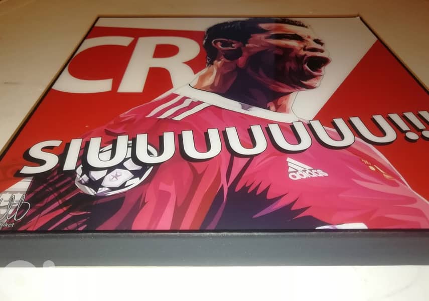 Christiano Ronaldo funko pop wall mountable photo frame 26*26cm 1
