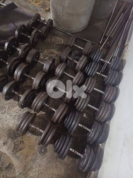 Barbble weight and Dumbbells used 03027072 GEO SPORT EQUIPMENT 1