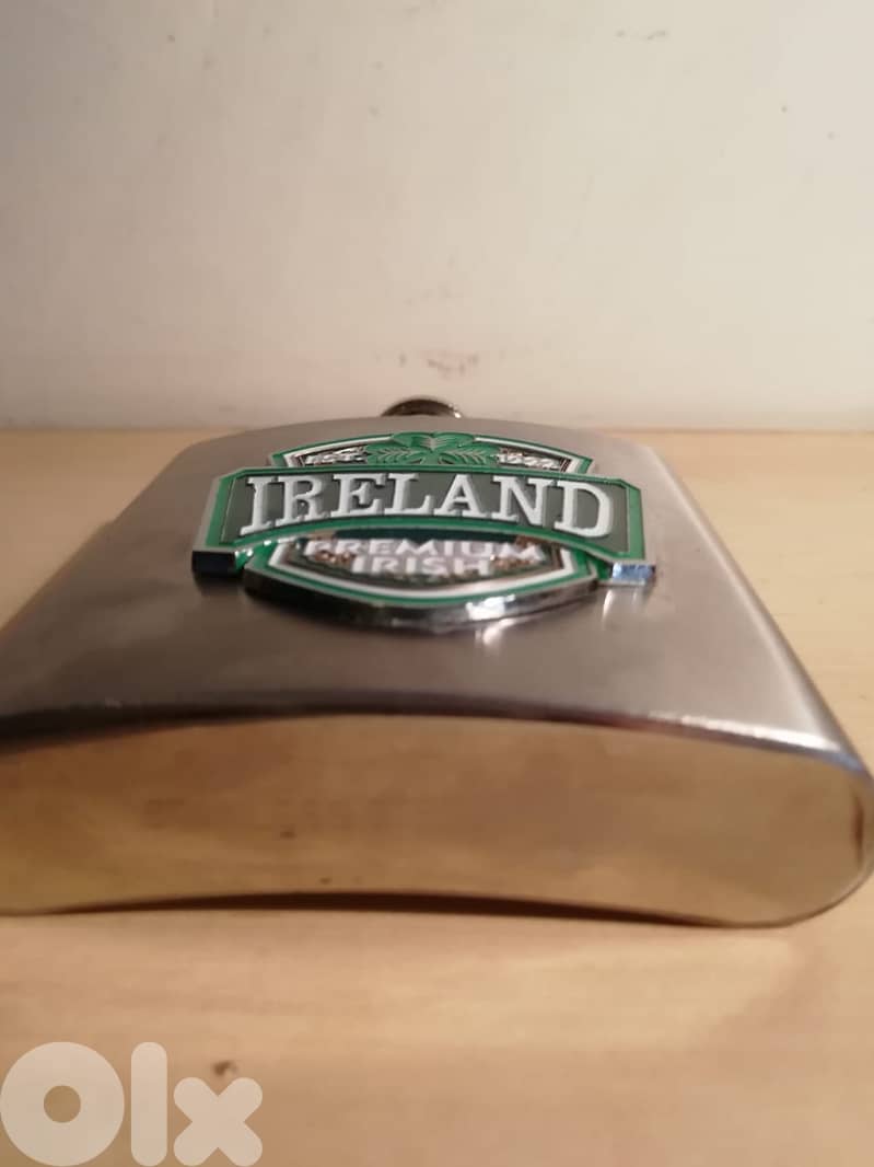 Ireland stainless steel pocket bottle 6oz 200ml approx 1