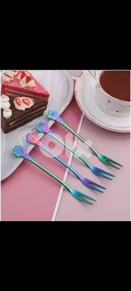 multicolor stainless steel forks 1