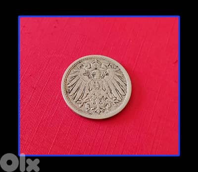 1908 Germany 5 Pfennigs Welhelm II KM# 11