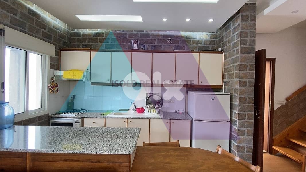 200m2 chalet+ Garden+ mountain view for Rent in Fakra- الايجار في فقرا 4