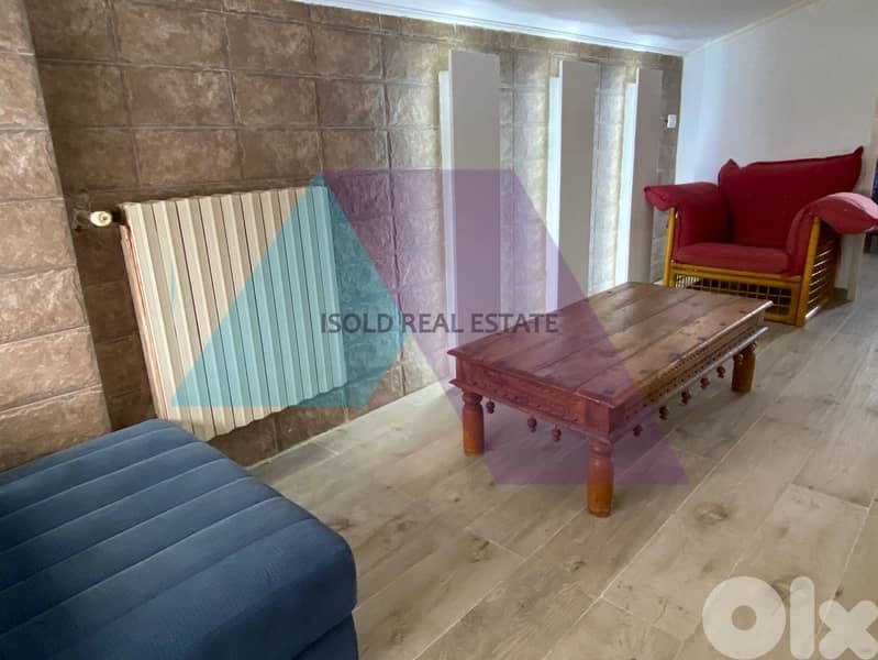 200m2 chalet+ Garden+ mountain view for Rent in Fakra- الايجار في فقرا 5