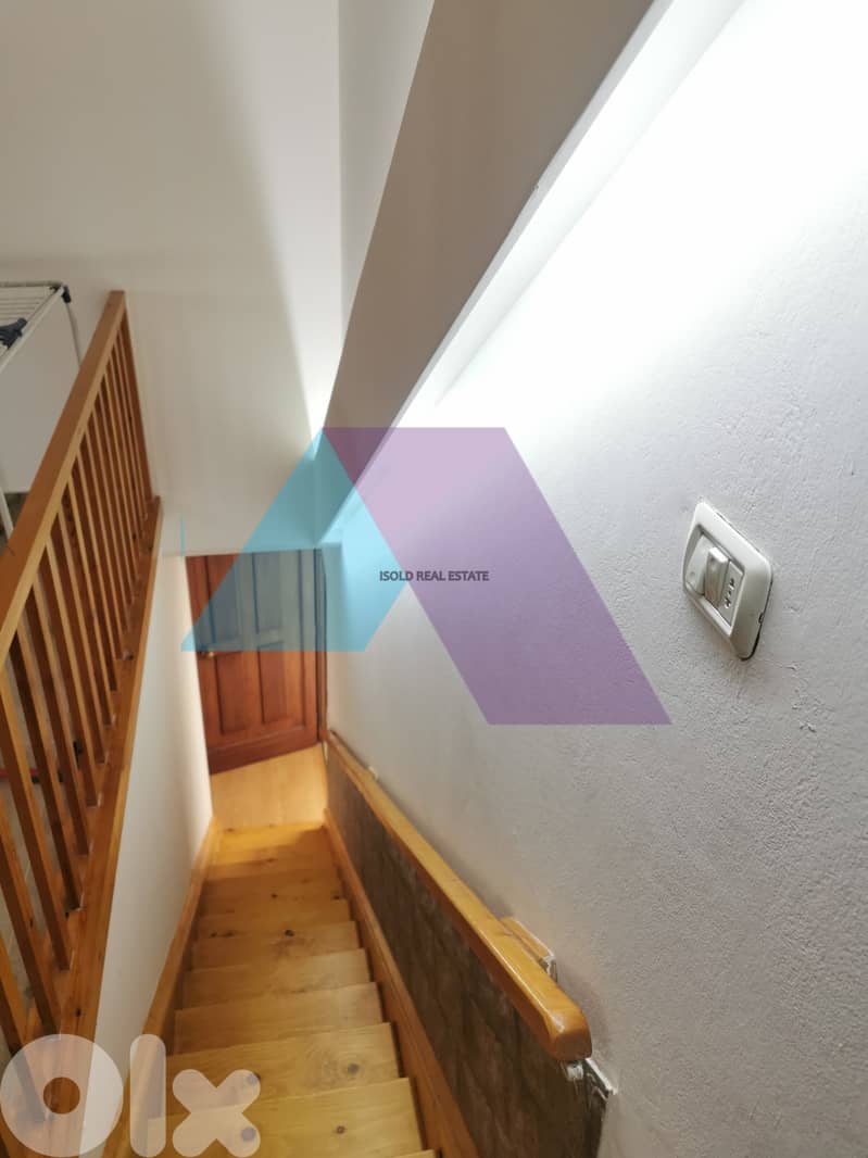 200m2 chalet+ Garden+ mountain view for Rent in Fakra- الايجار في فقرا 8