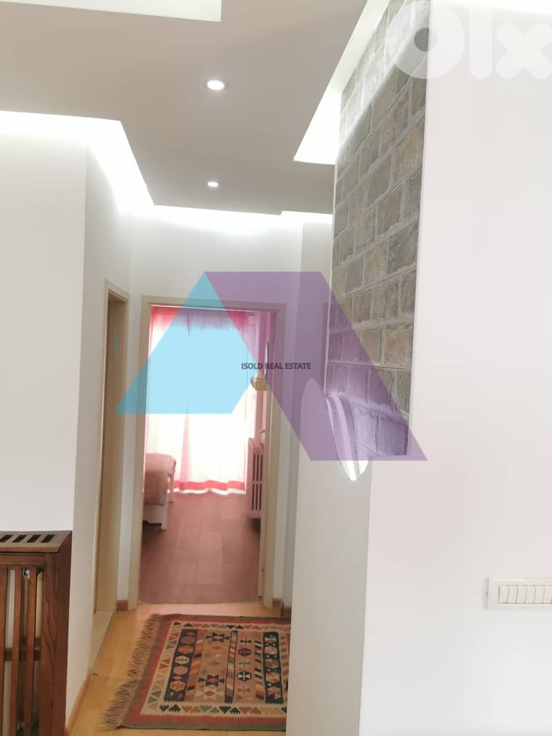 200m2 chalet+ Garden+ mountain view for Rent in Fakra- الايجار في فقرا 9